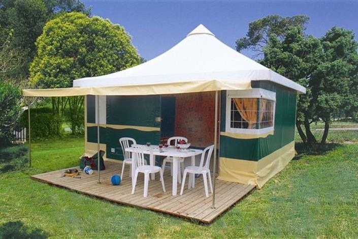 Camping près de Noirmoutier - Bungalow Pagan - 2 chambres, 5 places - Camping Le Bois Joli