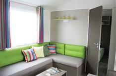 Camping Noirmoutier - Mobil-home Famille salon- 6 personnes - Camping Le Bois Joli