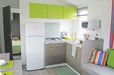Camping Noirmoutier - Mobil-home Famille cuisine- 6 personnes - Camping Le Bois Joli