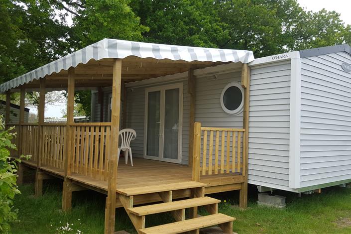 Camping Noirmoutier 3 étoiles - Mobil-home Détente terrasse - 4 personnes - Camping Le Bois Joli