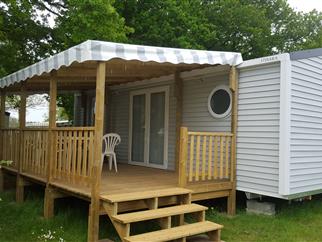 Camping Noirmoutier 3 étoiles - Mobil-home Détente terrasse - 4 personnes - Camping Le Bois Joli