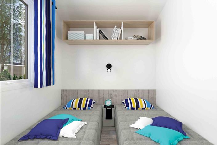 Camping Noirmoutier -  mobil-home confort  chambre - Camping Le Bois Joli