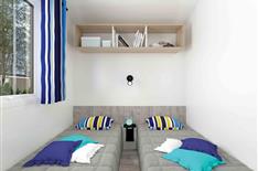 Camping Noirmoutier -  mobil-home confort  chambre - Camping Le Bois Joli
