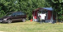 Camping Machecoul - caravane et auvent  - Camping Le Bois Joli
