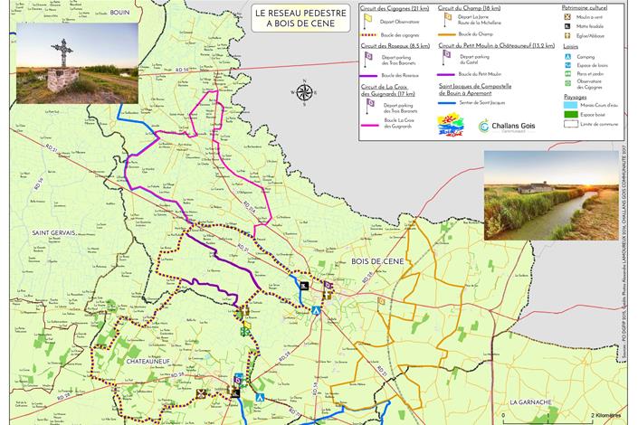 Camping Le Bois Joli Vendée - Sentiers pédestres Bois de Céné - Camping Le Bois Joli