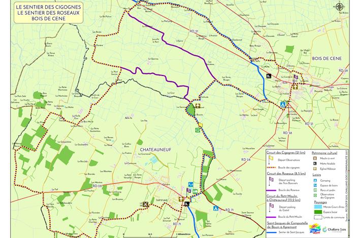 Camping Le Bois Joli Vendée - Sentier des Cigognes et le Sentier des Roseaux - Camping Le Bois Joli