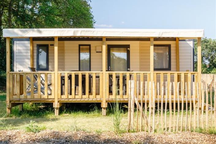 Mobil-home récent proche ferme animalière - Camping Le Bois Joli