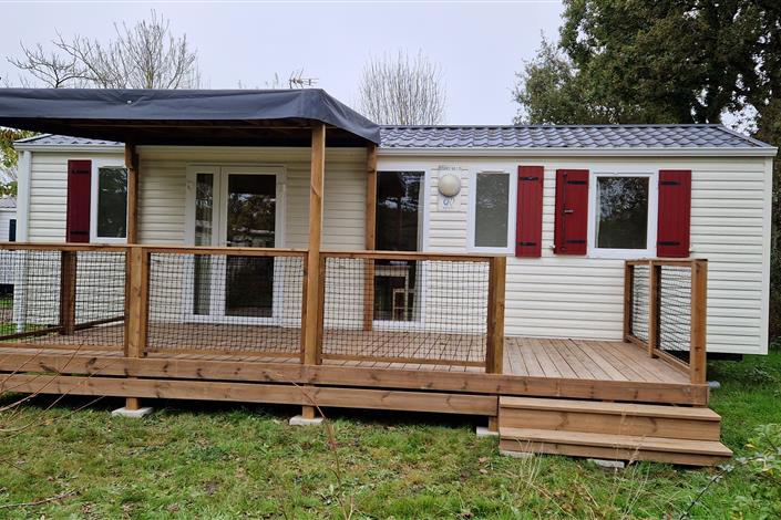 Camping le bois joli Mobil-home Elegance 900 OME 133 - Camping Le Bois Joli